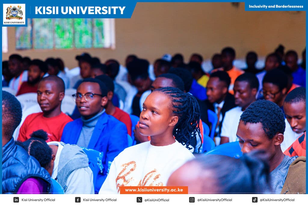 Students in a career mentorship session at Kisii University