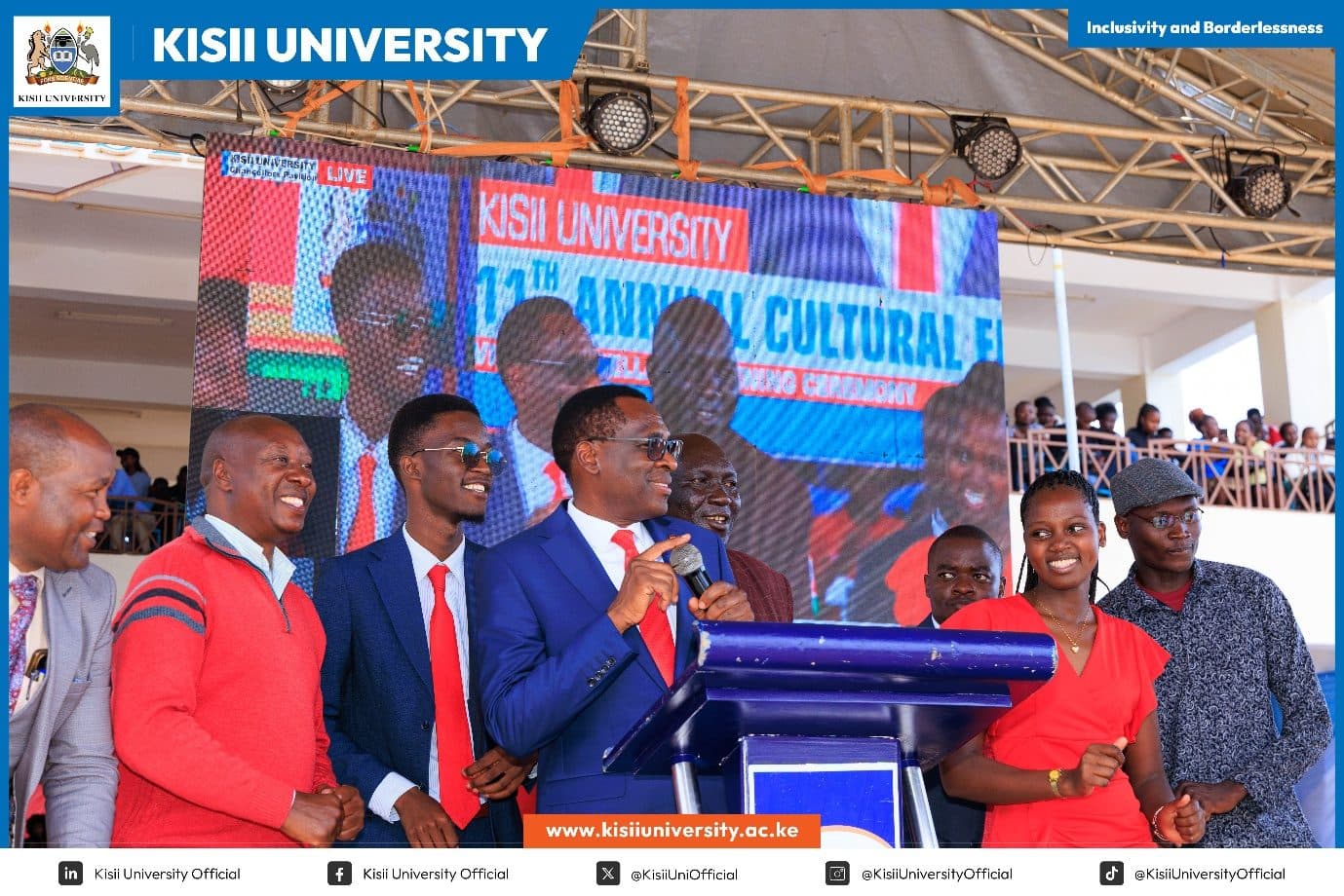 Performance during a Kisii University cultural event