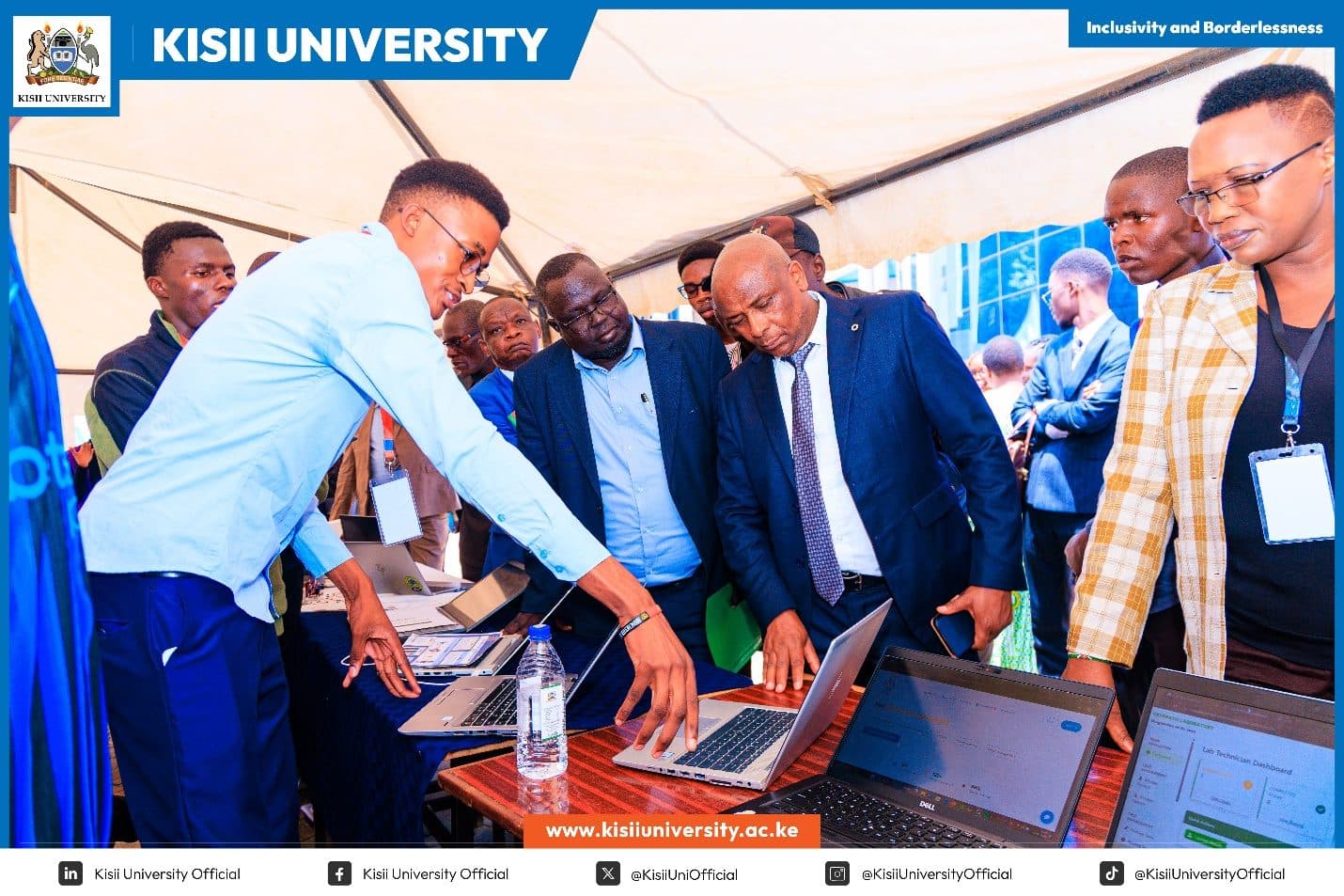 Exhibition during Kisii University's inaugural Innovation Week