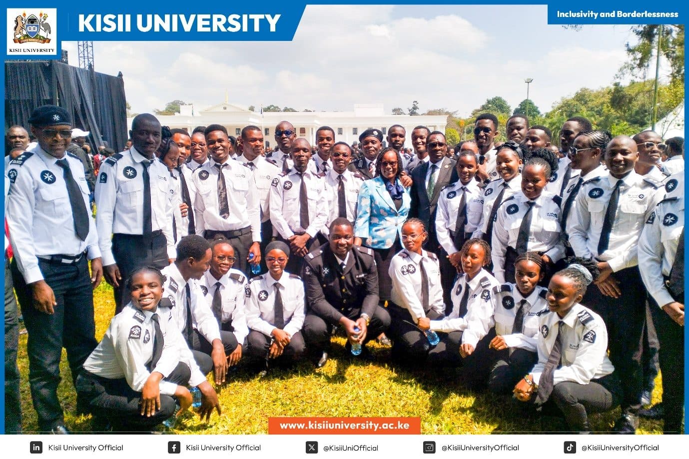 St. John Ambulance Kisii University Division members